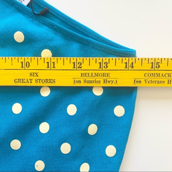 🌸New🌸 Zara Polka Dot Knit Dress Medium Blue NWT - Picture 7 of 8
